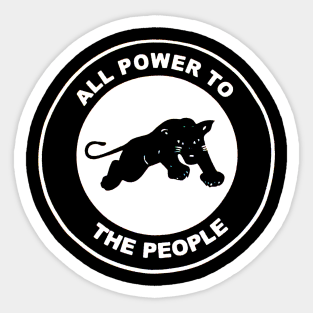 Black Panthers - All Power To The People Sticker